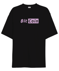 Bitcoin Kripto BTC v39 Oversize Unisex Tişört