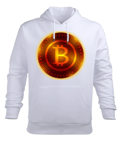 Bitcoin Para Birimi Erkek Kapüşonlu Hoodie Sweatshirt