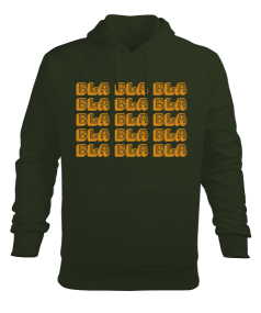 Bla Erkek Kapüşonlu Hoodie Sweatshirt