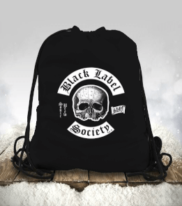 Black Label Society Büzgülü spor çanta