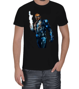 Black Lightning Siyah T-Shirt Erkek Tişört