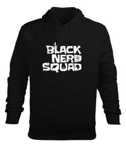 Black Nero Squad Siyah Erkek Kapüşonlu Hoodie Sweatshirt