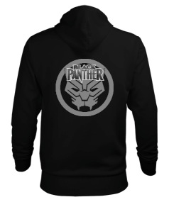 Black Panter Erkek Kapüşonlu Hoodie Sweatshirt