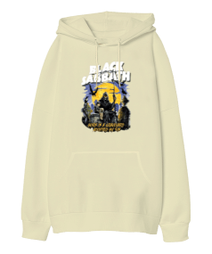 Black Sabbath Rock Tasarım Baskılı Oversize Unisex Kapüşonlu Sweatshirt