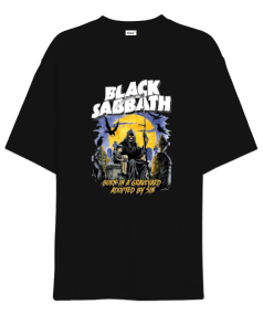 Black Sabbath Rock Tasarım Baskılı Oversize Unisex Tişört