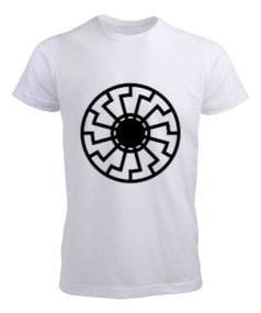 BLACK SUN SİYAH GÜNEŞ BASKILI ERKEK NORMAL YAKA TİŞÖRT T-SHIRT Erkek Tişört