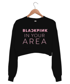 Blacpink Kadın Crop Sweatshirt