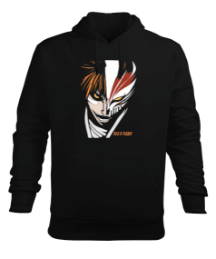 Bleach Anime Tasarım Baskılı Erkek Kapüşonlu Hoodie Sweatshirt