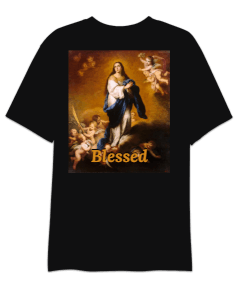 Blessed Oversize Unisex Tshirt Oversize Unisex Tişört