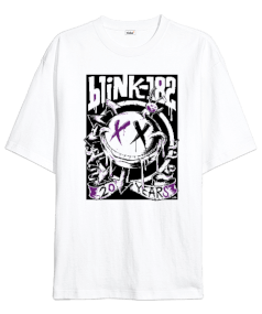 Blink-182 Punk Rock Tasarım Baskılı Oversize Unisex Tişört