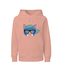 Blue cat Çocuk Unisex Hoodie Kapüşonlu