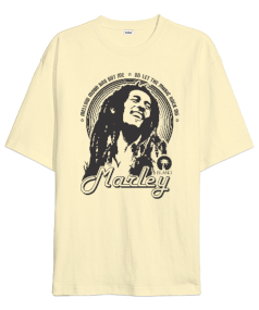 Bob Marley Baskılı Oversize Unisex Tişört