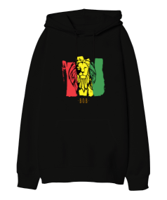 Bob Marley Reggae Music Oversize Unisex Kapüşonlu Sweatshirt