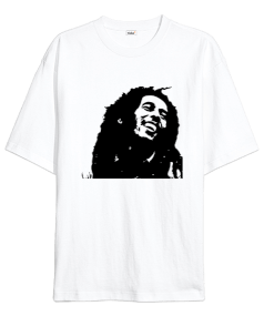 bob marley tasarım Oversize Unisex Tişört