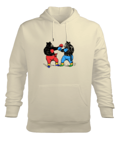 boksör ayılar Erkek Kapüşonlu Hoodie Sweatshirt