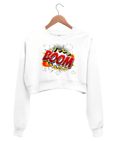 Bomba Kadın Crop Sweatshirt