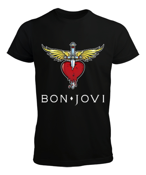 Bon Jovi Siyah Erkek Tişört