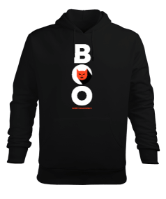 BOO happy halloween Erkek Kapüşonlu Hoodie Sweatshirt