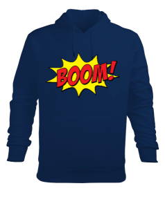 Boom baskılı Erkek Kapüşonlu Hoodie Sweatshirt