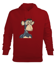 Bored Ape Tacht Club Baskılı Erkek Kapüşonlu Hoodie Sweatshirt