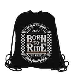 Born To Ride Tasarım Büzgülü Spor Çanta