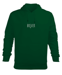 boşver Erkek Kapüşonlu Hoodie Sweatshirt