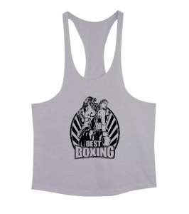 Boxing - Boks Gri Erkek Tank Top Atlet