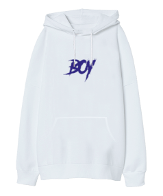 Boy Oversize Unisex Kapüşonlu Sweatshirt