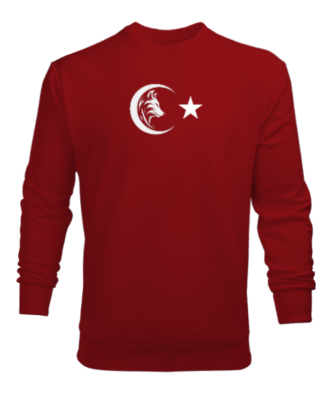 Tisho - Bozkurt Türkiye Kırmızı Erkek Sweatshirt