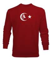 Bozkurt Türkiye Kırmızı Erkek Sweatshirt - Thumbnail