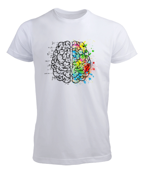 Brain - Beyin İşleyiş Beyaz Erkek Tişört