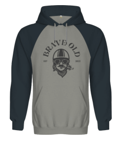 Brave Old resim baskılı Orjinal Reglan Hoodie Unisex Sweatshirt