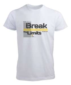 Break Limits - Sınırları Yık Beyaz Erkek Tişört