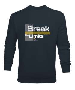 Break Limits - Sınırları Yık Füme Erkek Sweatshirt