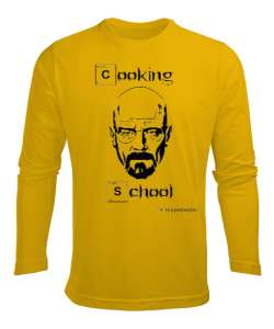 Breaking Bad Cooking School Sarı Erkek Uzun Kol Yazlık Tişört