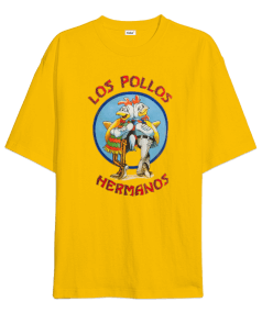 Breaking Bad Los Pollos Hermanos Tasarım Baskılı Oversize Unisex Tişört