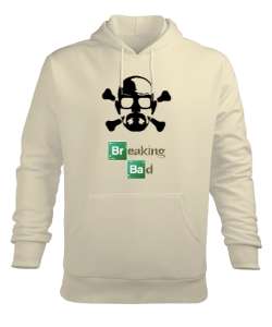 Breaking Bad - Skull Krem Erkek Kapüşonlu Hoodie Sweatshirt