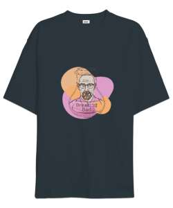 Breaking Bad - Walter White Deney Tüpünün İçine Sıkışmış Temalı Tasarım Füme Oversize Unisex Tişört