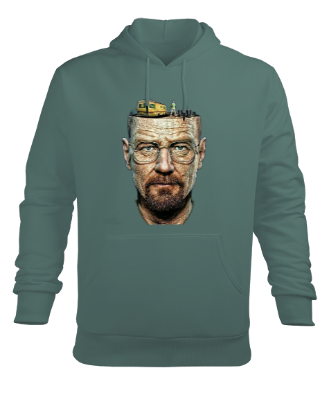 Breaking Bad Walter White - Heisenberg Çağla Yeşili Erkek Kapüşonlu Hoodie Sweatshirt