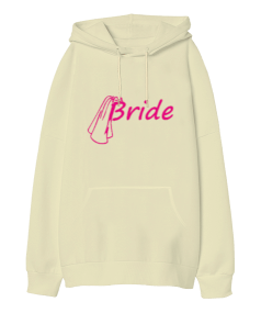 Bride Oversize Unisex Kapüşonlu Sweatshirt