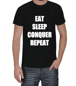 Brock Lesnar Eat Sleep Conquer Repeat Erkek Tişört