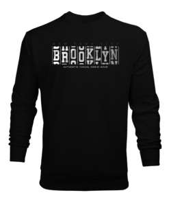 brooklyn denim streetwear Siyah Erkek Sweatshirt