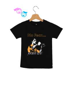 Bruce Lee - No Fear Siyah Çocuk Unisex