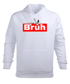 Bruh Astronot Erkek Kapüşonlu Hoodie Sweatshirt