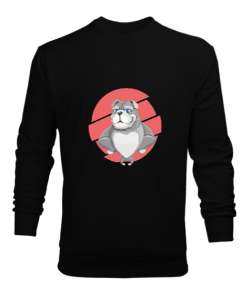 Buldog Siyah Erkek Sweatshirt