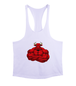 Bull Bodybuilding Tasarım Baskılı Training Erkek Tank Top Atlet