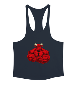 Bull Bodybuilding Tasarım Baskılı Training Erkek Tank Top Atlet