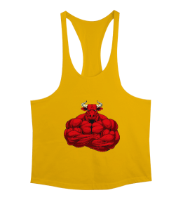 Bull Bodybuilding Tasarım Baskılı Training Erkek Tank Top Atlet