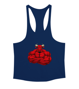 Bull Bodybuilding Tasarım Baskılı Training Erkek Tank Top Atlet