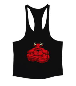 Bull Bodybuilding Tasarım Baskılı Training Erkek Tank Top Atlet